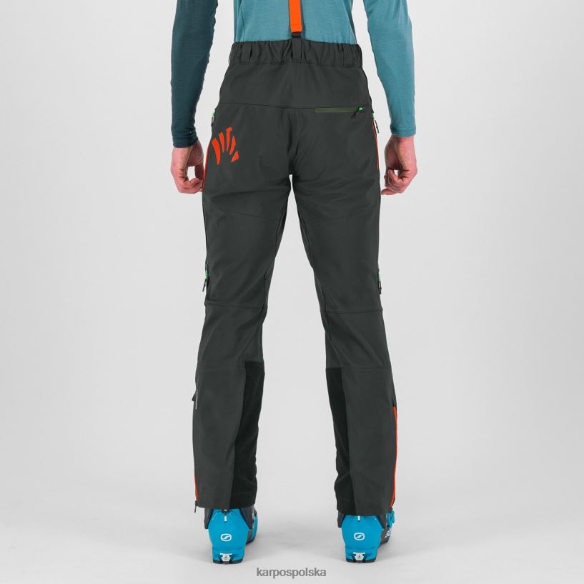 spodnie | czarny/ostry pomarańczowy 40266X457 mężczyźni Karpos spodnie schiara evo