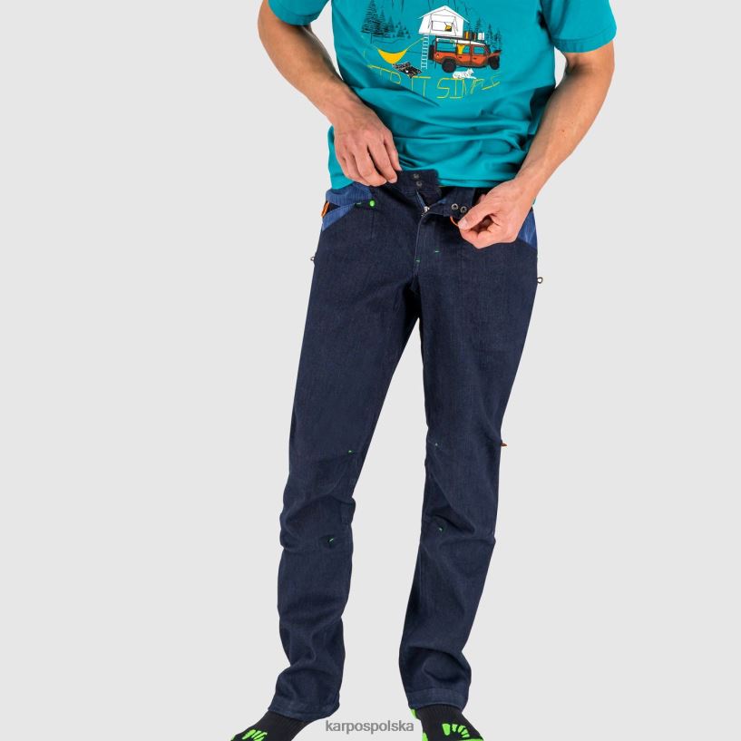spodnie | niebieskie dżinsy 40266X584 mężczyźni Karpos spodnie karpiowe