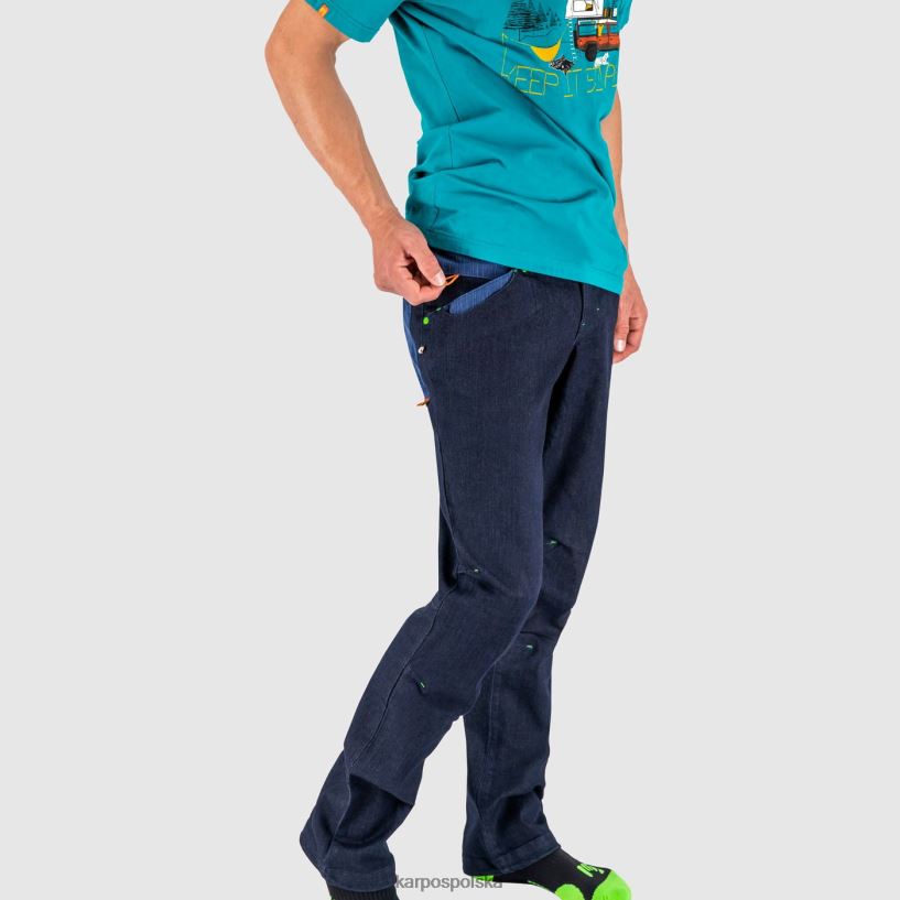 spodnie | niebieskie dżinsy 40266X584 mężczyźni Karpos spodnie karpiowe