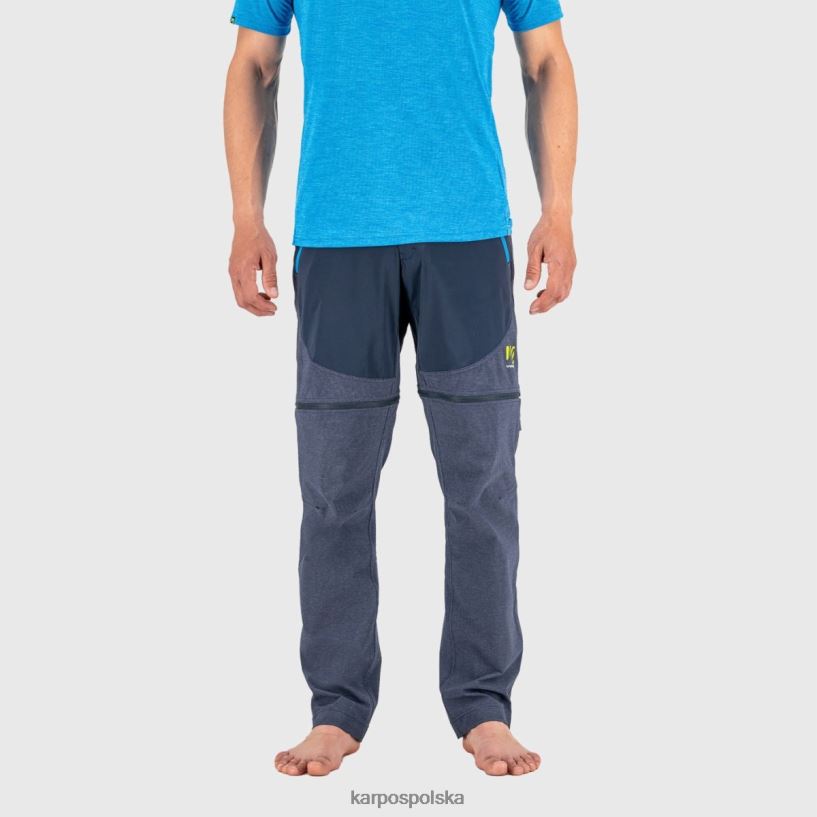 spodnie | przestrzeń kosmiczna/indygo b. 40266X522 mężczyźni Karpos Zapinane na zamek spodnie Santa Croce